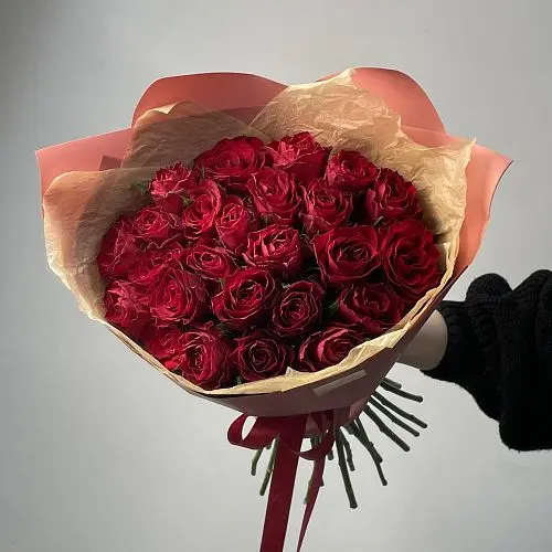Букет из 101 красной розы 50см (Кения)