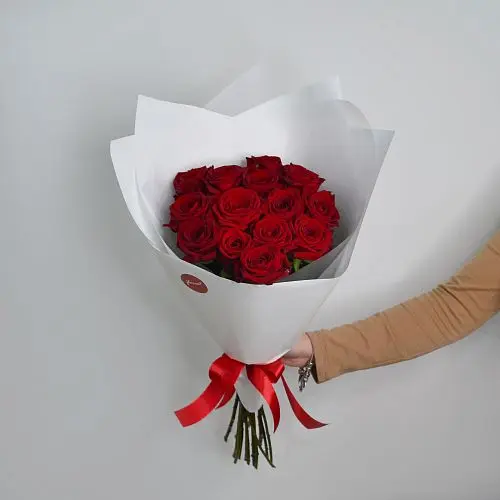 Букет из 51 красной розы 60см (Россия)