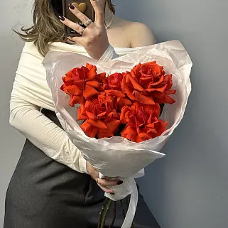 Букет из 5 французских роз Nina