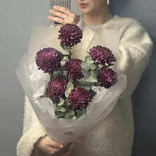 Букет из 7 хризантем Bigoudi