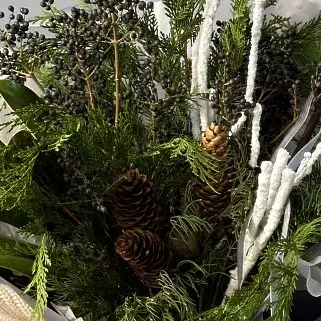 Зимний букет Снеговик