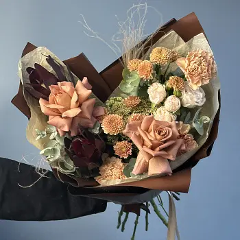 Сборный букет Теплый сентябрь M