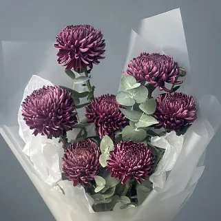 Букет из 7 хризантем Bigoudi