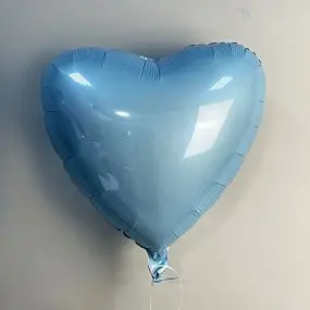 Шар Голубое сердце 45см