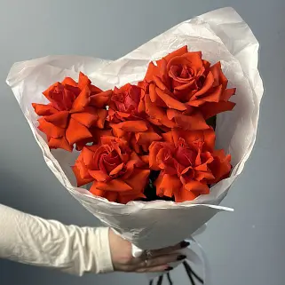 Букет из 5 французских роз Nina