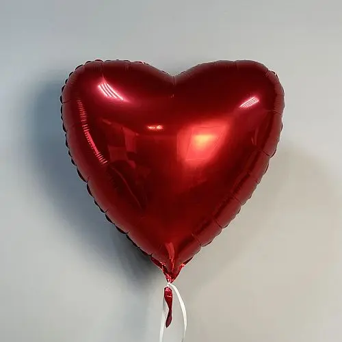 Шар Красное сердце 45см