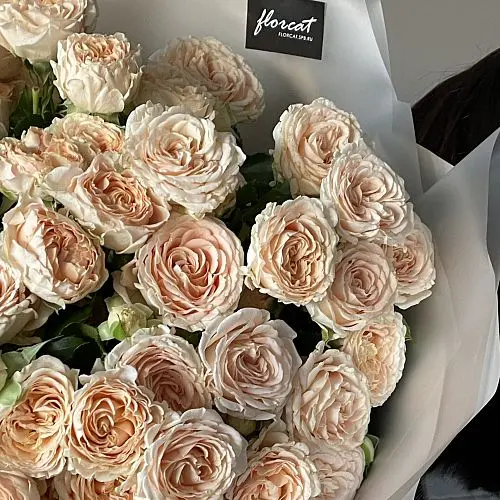 Букет из 15 кустовых пионовидных роз Good Wedding