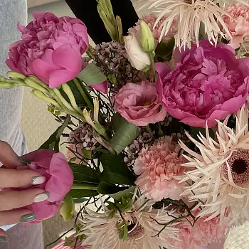 Интерьерный букет Розовая пантера