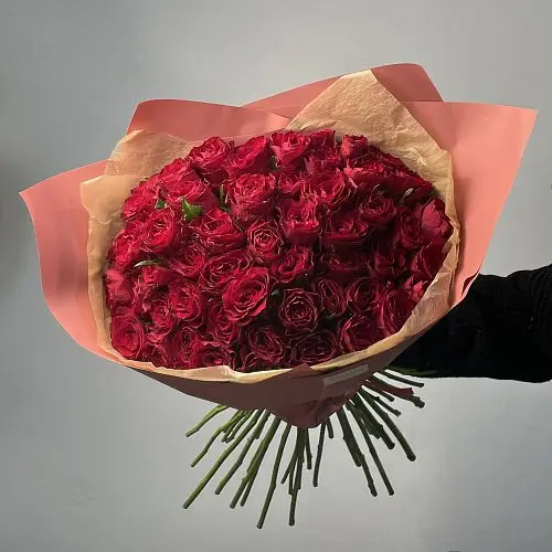 Букет из 35 красных роз 50см (Кения)