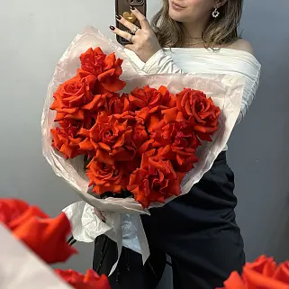 Букет из 11 французских роз Nina