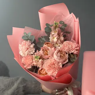 Сборный букет Розовый комплимент