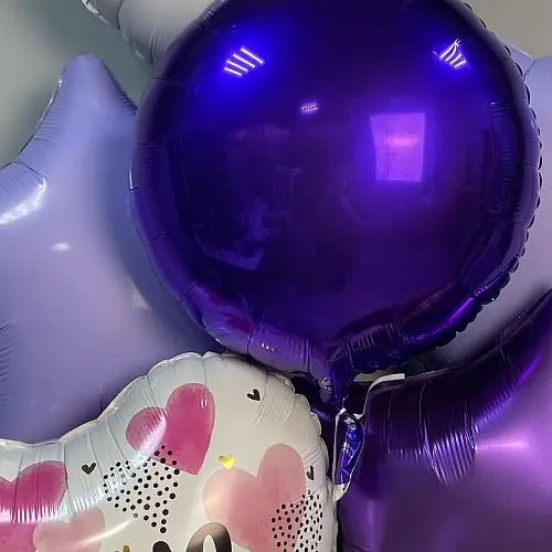 Фиолетовый набор шаров Love you