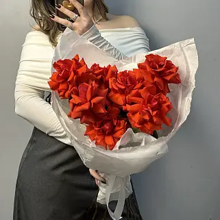 Букет из 7 французских роз Nina