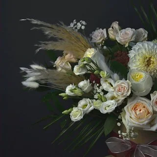 Букет в шляпной коробке Экзотик