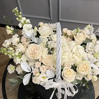 Цветочная корзина Вайт