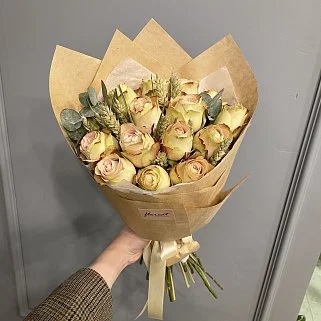 Букет роз Теплое утро S