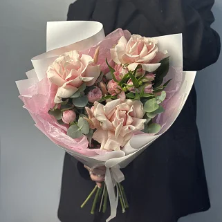 Сборный букет Клубничный сироп S