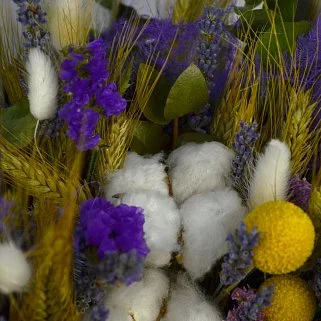 Букет сухоцветов в ящичке