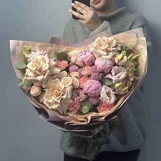 Сборный букет Лавандовый раф L