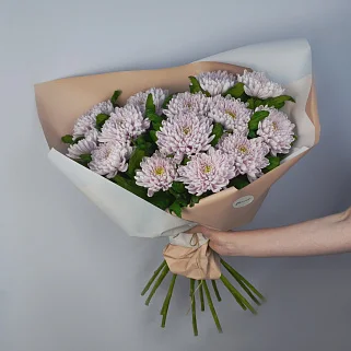 Букет из 15 хризантем Rossano