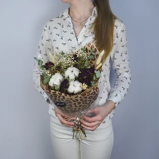 Букет сухоцветов Леопард
