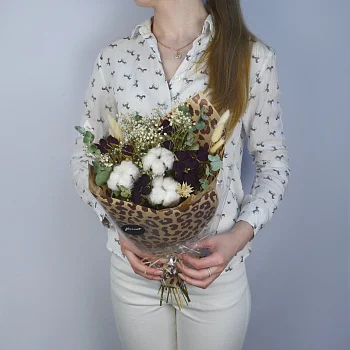 Букет сухоцветов Леопард