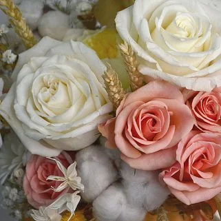 Цветочная композиция Нежная тыковка