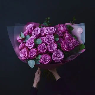 Букет роз Deep Purple L
