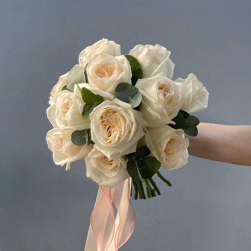 Свадебный букет из роз - | Служба доставки цветов г. Барнаул Алтайский край