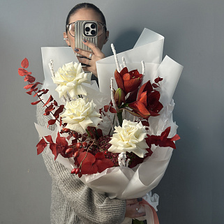 Сборный букет Снежный ноябрь