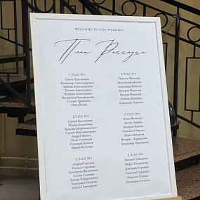 Создание и печать плана рассадки