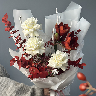 Сборный букет Снежный ноябрь