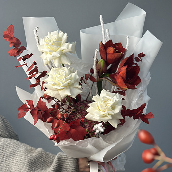 Сборный букет Снежный ноябрь