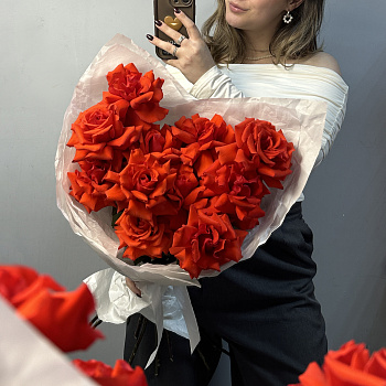 Букет из 11 французских роз Nina