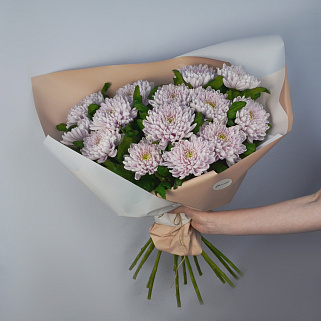 Букет из 15 хризантем Rossano