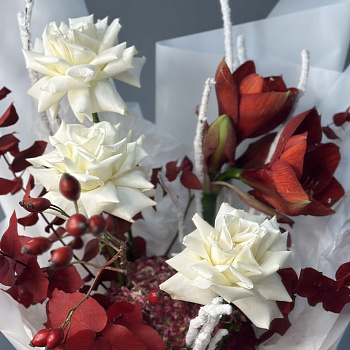 Сборный букет Снежный ноябрь